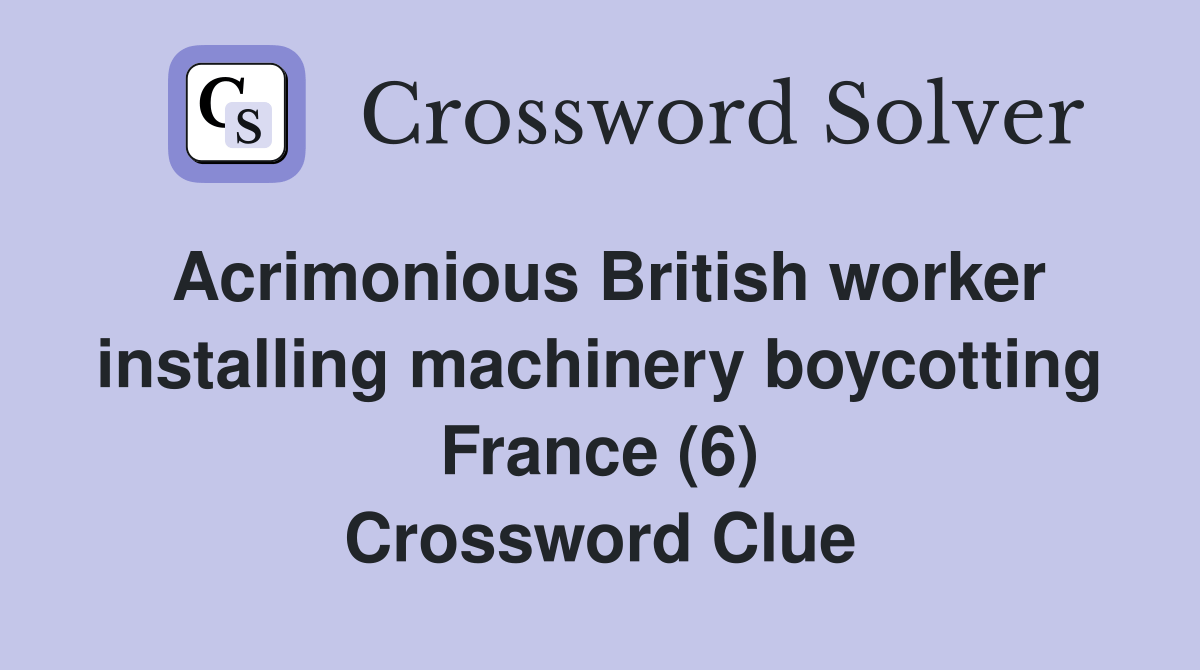 Acrimonious British worker installing machinery boycotting France (6